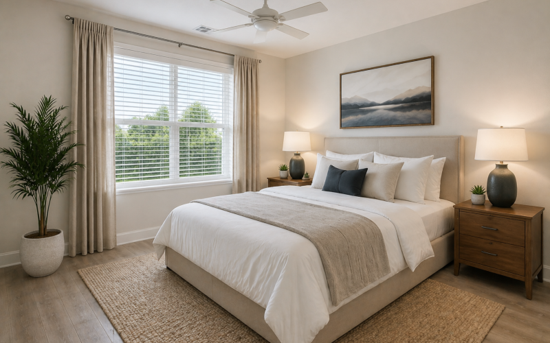 SkyMor Research Park Bedroom